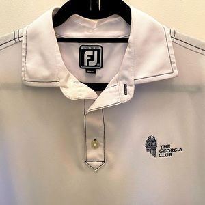 Mens FootJoy Georgia club golf polo athletic fit Medium stitched logo club